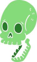 cartoon doodle skull vector