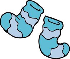 cartoon doodle socks vector