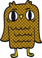 cartoon doodle owl vector