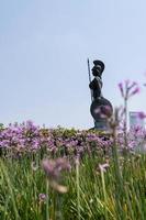 Roundabout of minerva goddess of wisdom, arts and military strategy in addition to the protector of Rome photo