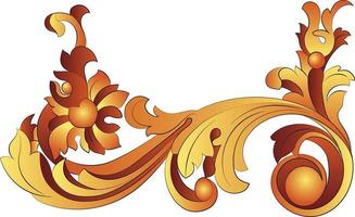 vintage barroco victoriana marco orla floral ornamento hojas rollo grabado retro flor modelo decorativo diseño tatuaje blanco y negro japonés filigrana caligráfico vector heráldico remolinos
