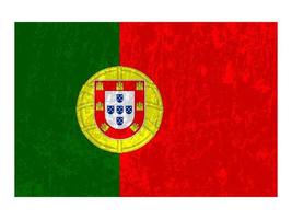 Portugal flag, official colors and proportion. Vector illustration.