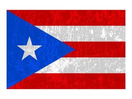 Puerto Rico flag, official colors and proportion. Vector illustration.