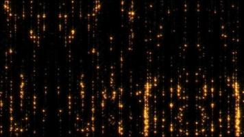 Loop falling flicker glitter gold particles animation abstract video