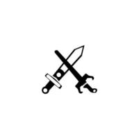 sword vector illustration image icon symbol