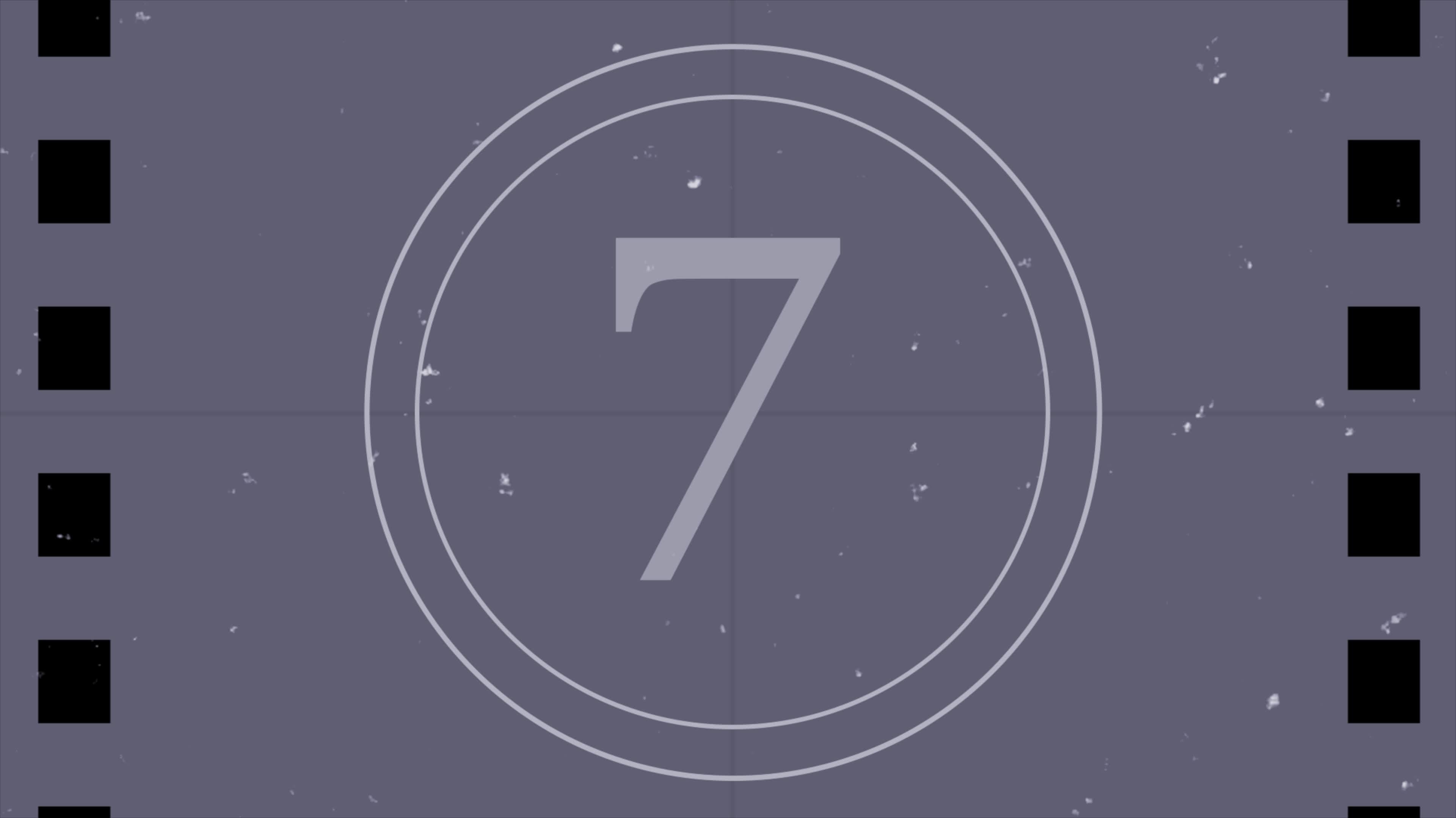 Universal Old Movie Countdown Film Leader, Countdown leader, Vintage
