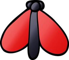 cartoon doodle still moth vector