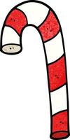 cartoon doodle xmas candy cane vector