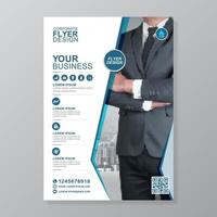 Corporate business cover a4 template and flat icons for a report and brochure design, flyer, banner, leaflets decoration for printing and presentation vector illustration