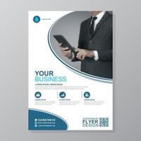 Corporate business cover a4 template and flat icons for a report and brochure design, flyer, banner, leaflets decoration for printing and presentation vector illustration
