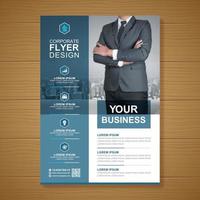 Business cover a4 template and flat icons for a report and brochure design, flyer, banner, leaflets decoration for printing and presentation vector illustration