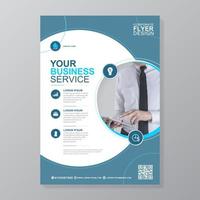 Corporate business cover a4 template and flat icons for a report and brochure design, flyer, banner, leaflets decoration for printing and presentation vector illustration