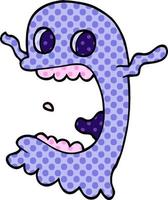 cartoon doodle spooky ghost vector