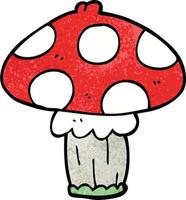 cartoon doodle mushroom vector