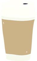 cartoon doodle coffee cup vector