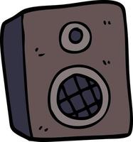 cartoon doodle speaker vector