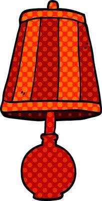 cartoon doodle table lamp