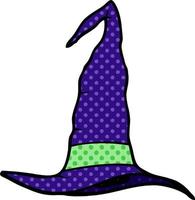 cartoon doodle witch hat vector