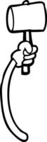 line drawing cartoon retro hand gestures vector