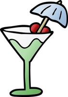 cartoon doodle cocktail vector