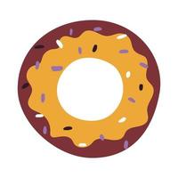 doodle donut illustration vector