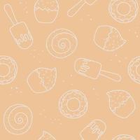 background with sweets vector