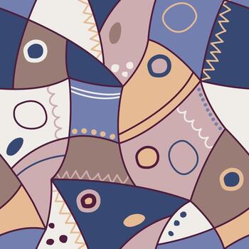 patrón de estilo patchwork vector