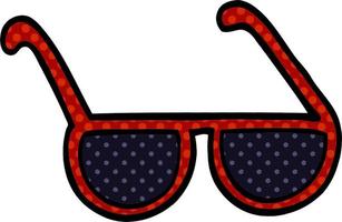 cartoon doodle sunglasses vector