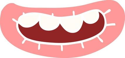 cartoon doodle mouth vector