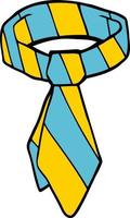 cartoon doodle tie vector