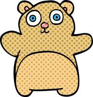 cartoon doodle teddy bear vector