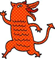 cartoon doodle medieval demon vector