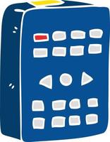 cartoon doodle old remote control vector