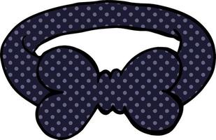 cartoon doodle black bow tie vector