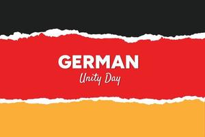 German Unity Day vector