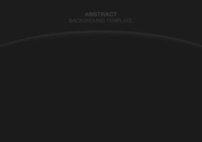 forma de curva de iluminación abstracta como base con fondo negro. cubierta de color negro con espacio en blanco. vector