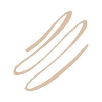 Abstract decorative design element. Wavy doodle illustration vector