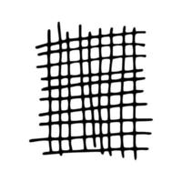 Square doodle abstraction lattice. Vector illustration for packaging design, postcards, social media