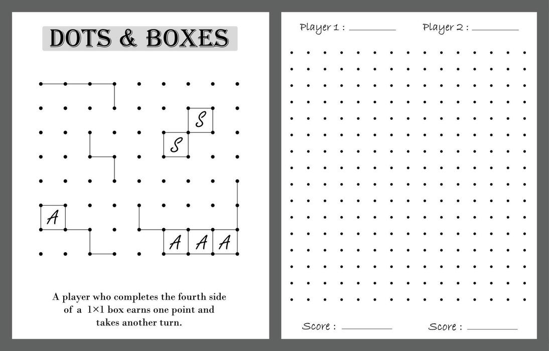 Dots And Boxes Game Vector Art, Icons, and Graphics for Free Download