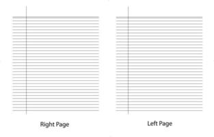 Ultra narrow line notebook, Paper grid background vector eps10.