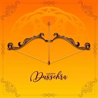 Happy Dussehra traditional festival celebration greeting background vector