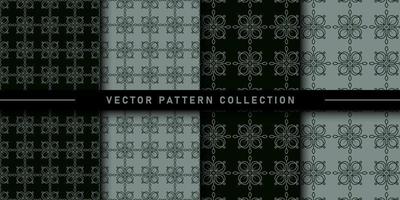 conjunto de colección de patrones florales vector
