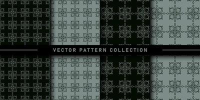 Set of floral pattern collection vector