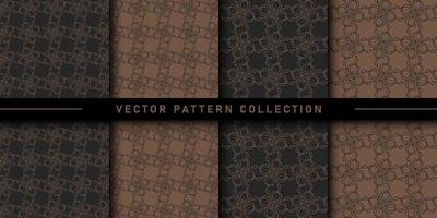 Set of floral pattern collection vector