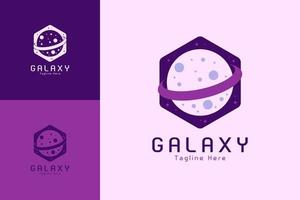 Creative galaxy logo template