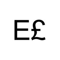 Egypt Currency Icon Symbol, Egyptian Pound, EGP. Vector Illustration