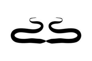 Eel Silhouette for Logo, Pictogram, Website, Apps and or Graphic Design Element. Vector Illustration