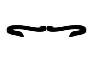 Eel Silhouette for Logo, Pictogram, Website, Apps and or Graphic Design Element. Vector Illustration