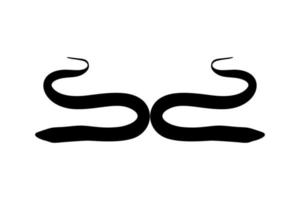 Eel Silhouette for Logo, Pictogram, Website, Apps and or Graphic Design Element. Vector Illustration