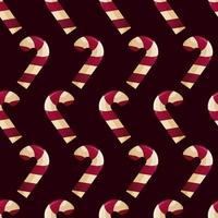 Seamless pattern with striped lollipop vector